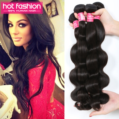 

Hot Fashion 7A Peruvian Body Wave Virgin Hair 3 Bundle Deals Virgin Peruvian Human Hair Weaves Natural Color