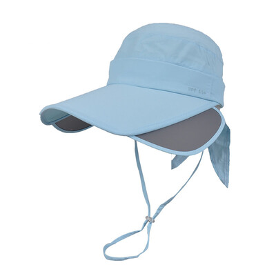 

Kammont Kenmont km-3004 summer ladies riding a mask sunscreen shade empty top hat light blue