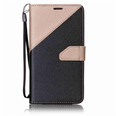 

Black + earthly gold Design PU Leather Wallet Case Classic Flip Cover with Stand Function and Credit Card Slot for SAMSUNG Galaxy