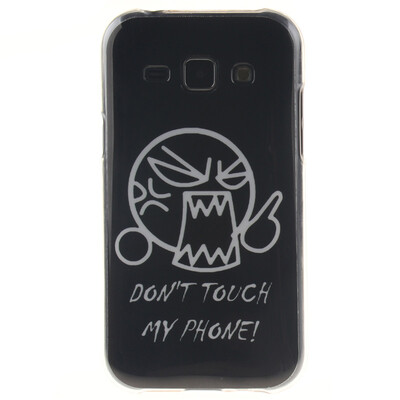 

Do not touch me Pattern Soft Thin TPU Rubber Silicone Gel Case Cover for SAMSUNG Galaxy J1