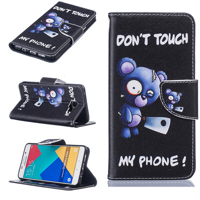 

Blue bear Design PU Leather Flip Cover Wallet Card Holder Case forSAMSUNG GALAXY A5 2016A510