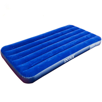 

INTEX inflatable bed 68759 striped flocking double air cushion bed camping moisture mat office lunch break family bed