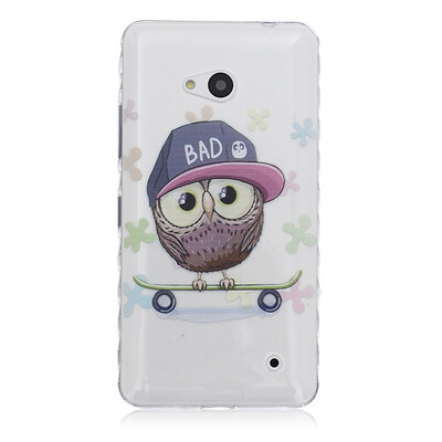 

Owl Pattern Soft Thin TPU Rubber Silicone Gel Case Cover for Microsoft Lumia 640