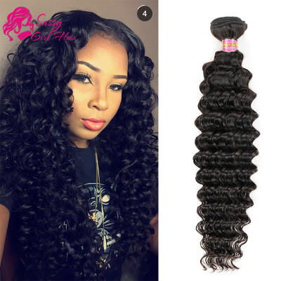 

Unprocessed Virgin Indian Deep Curly Hair 4 Bundles Deals 7a Cheap Deep Wave Human Hair 100g Bundles Water Wave Virgin Hair