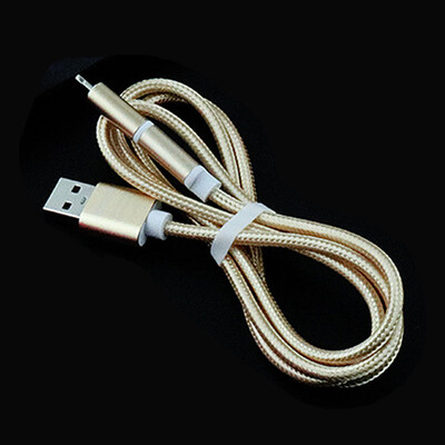 

ylon Braided 2 in 1 High Speed Sync Data Micro USB Charging Cable Line For iPhone 7 6s Plus Android580201