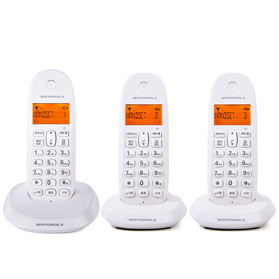 

Motorola C1003OC Цифровая беспроводная телефонная рамка Обложка машины Caller ID Экран подсветки Home Office Fixed Wireless Telephone Airplane (белый)