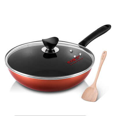 

【Jingdong Supermarket】 Cooking the king's wok no stick pan 30cm no oil smoke pot with induction cooker gas gas stove fire fire general cooking pot pot pot gift wooden cooker WG46536