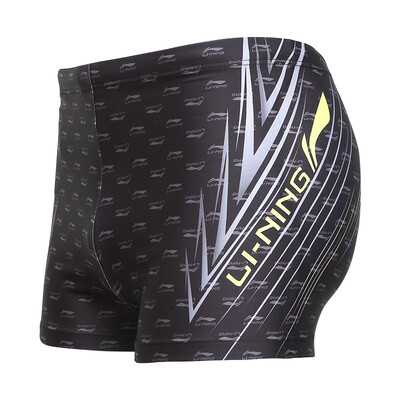 

Li Ning LI-NING swim trunks fashion swimsuits men&39s flat-angle printing swimsuit LSSL081-1 black XXL