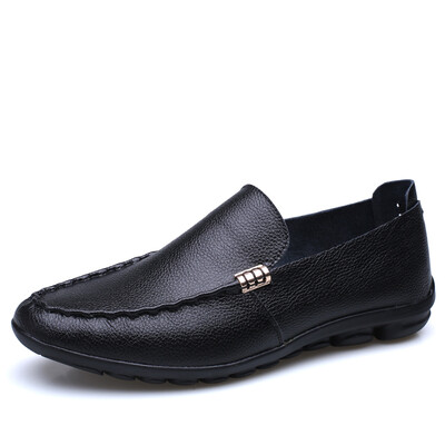 

Yicki EGCHI Casual Shoes Men&39s Peas England Lazy Sleeve Casual Shoes 1616 Black 44