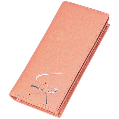 

Seven wolves SEPTWOLVES ladies wallet long multi-functional fashion trend of the first layer of chucks 8A2652011-06 yellow