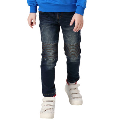 

Xin Song boys stitching printed jeans in the big children spring&autumn cowboy casual trousers pants E059B 14060