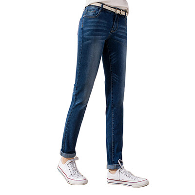 

Yiman INMAN 2017 new wild jeans feet pants female cowboy blue  1861331201