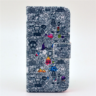 

Letter Design PU Leather Flip Cover Wallet Card Holder Case for IPHONE 5