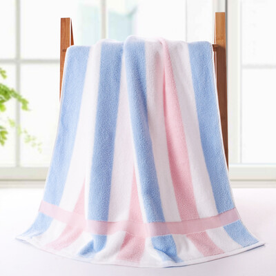 

Gold towel home textile cotton twist soft stripes fresh bath towel single piece red 390g 140 72cm
