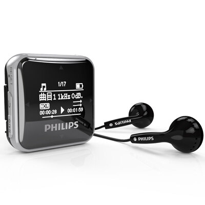 

Philips SA2208 Mini Athletic MP3 Player 8G With Built-In FM Radioblack