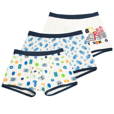 

Red beans Hodo children underwear male flat angle in the waist breathable large child 95 cotton comfortable four pants 3 boxed HDK775 white 160