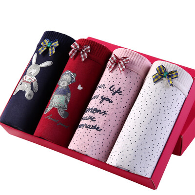 

Cat MiiOW 4 ladies underwear female sexy briefs cartoon printing women&39s cotton youth girls underwear M