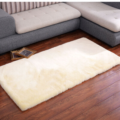 

AOZUN Australian Sheared Genuine sheepskin rug 160*230cm, coffee color bay window fur rug ,big size living room sheep fur carpet