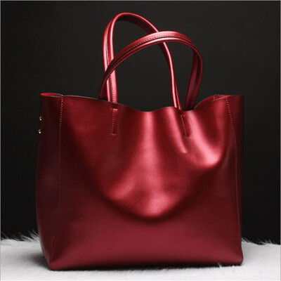 

Dirirab genuine leather womens bag handbag big bag portable large-capacity casual soft leather simple&large-capacity shopping