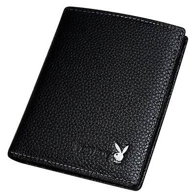 

Playboy Playboy Men&39s Multi-function Wallet Business Short Money Chuck Cushion Leather Leather Dolls Multi-Card Wallet PAA2322-6B Black