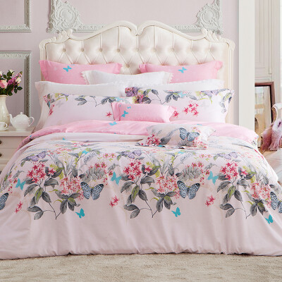 

Вкус постельного белья Домашний текстиль Twill Twill Prints 4шт Comfort Bed Sheets Cardamom Era Необычный 1.5m Bed 200 * 230 см