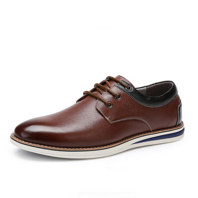 

Camel brand men's shoes soft wear-resistant daily casual men's shoes hand-sewn lace shoes W712266830 brown 41/255 yards