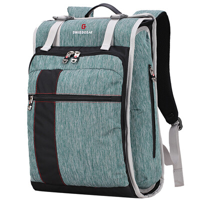 

SWISSGEAR computer bag 14.6 inch fashion casual notebook shoulder bag iPad bag Korean version male and female student travel bag bag backpack SA-9843 green