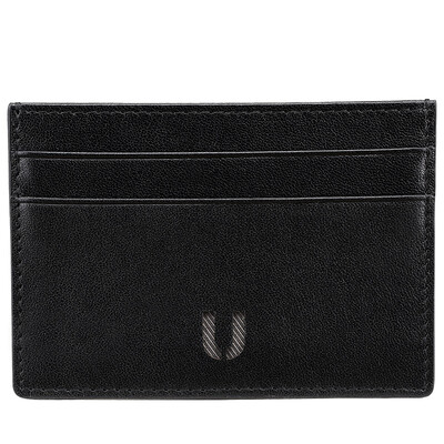 

ULIFE fashion neutral card bag thin section soft head layer leather wallet card business card holder card kits K101U black