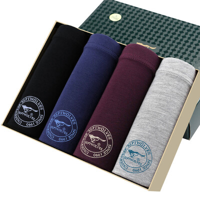 

Seven wolves men &39s underwear male flat pants in the waist breathable blue fine sticky fiber 4 installed color 94669