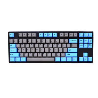 

AKKO Ducky One PBT Сублимационная клавиатура Механическая клавиатура 87 ключ вишневый вал серый синий зеленая ось