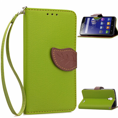 

Green Design PU Leather Flip Cover Wallet Card Holder Case for Lenovo A536