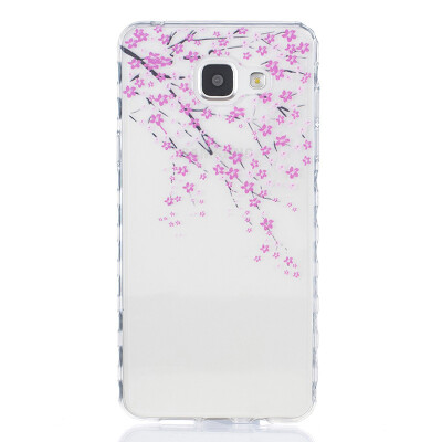 

Peach blossom Pattern Soft Thin TPU Rubber Silicone Gel Case Cover for SAMSUNG GALAXY A5 2016/A510