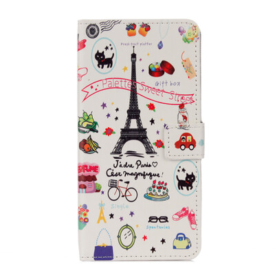 

Sweet Tower Design PU Leather Flip Cover Wallet Card Holder Case for Huawei mate 9