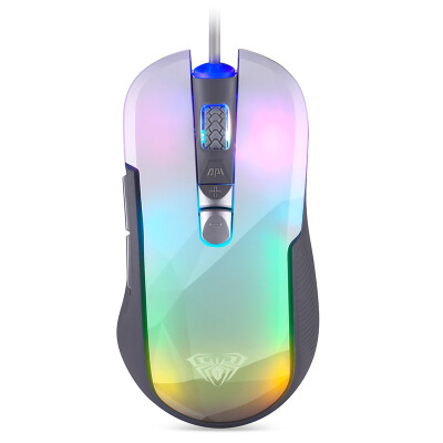 

Тележка (AULA) Mirage Blended Hood Programming Gaming Mouse Power Tie Проводная мышь White