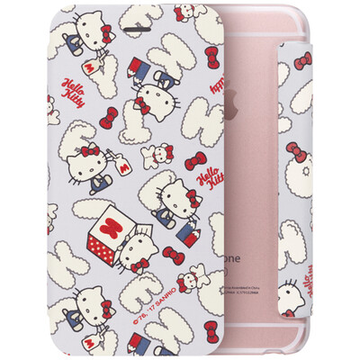 

Отлично HelloKitty серии Apple iphone8 / 7 флип телефон оболочки / защитная крышка мило мультфильм раскладушка хлопок конфеты Кейт серый