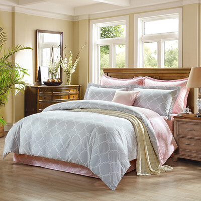 

SOMERELLE bed sets of cotton satin printing double four sets of Zoe gray 15 m bed 200 230cm