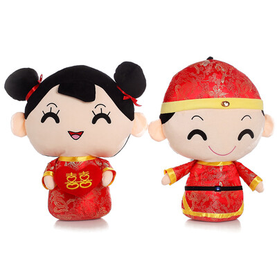 

Jingdong supermarket dream bridge B & D wedding gift wedding gift wedding supplies pillow pressure bed dolls girlfriend friends a pair of red pressure bed doll