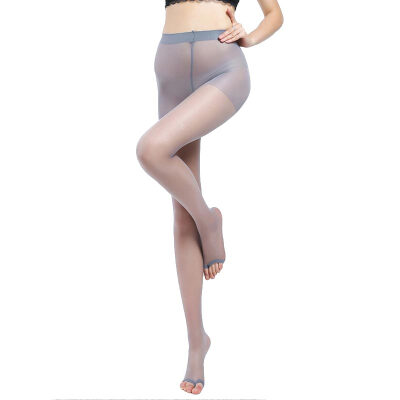 

[Jingdong supermarket] Meng Na MengNa 15D thin section of the core silk exposed toe pantyhose single plus crotch anti-hook silk mouth stockings 5 ​​black 3009