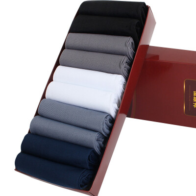 

HYXIANG Mens Lightweight Solid Color Socks 10pcs Assorted Colors