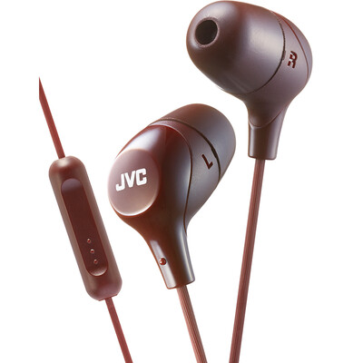 

(JVC) наушники FX38M наушники-сабвуфер спортивная музыка линейно управляемые затычки для ушей мобильный телефон хлопок конфеты серии коричневый коричневый