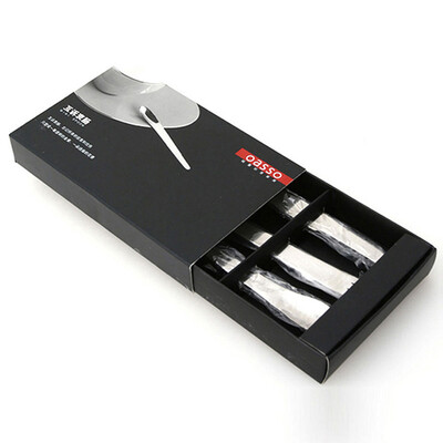 

Ou Suo (oasso) high-grade environmentally friendly 304 stainless steel knife fork fork coffee spoon creative knife and fork spoon tableware three-piece send friends to send love gifts -0902