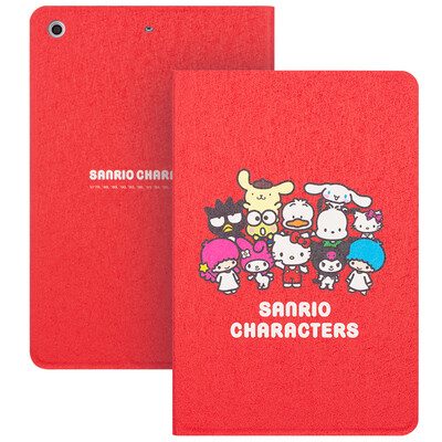 

Отличный Hello Kitty серии iPad mini1 / 2/3 Чехол / мультяшный чехол Интеллектуальный спящий рукав Happy Family Red
