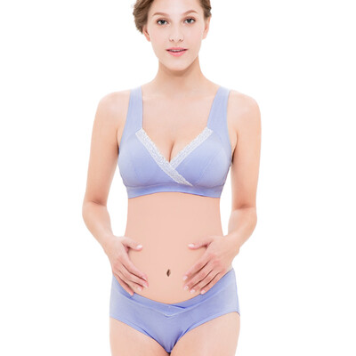 

Aibo подходит для беременных женщин нижнее белье кормящих грудью нижнее белье костюм без стального кольца грудного вскармливания до открытия M501 фиолетовый XXL