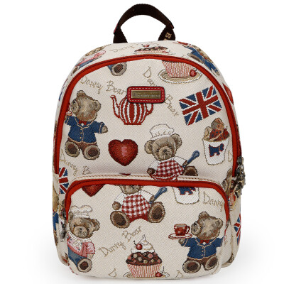 

Danny Bear (DANNY BEAR) food bear series ladies backpack shoulder bag new female bag DBKA165067-169 white with red