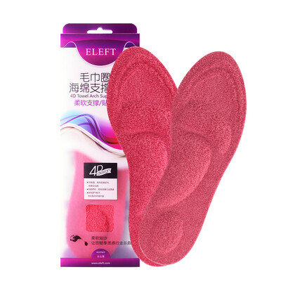 

ELEFT 4D Towel Circle Sponge Sponge Support Insole Warm Snow Boots Cotton Insole Women&39s Red 35-40 yards