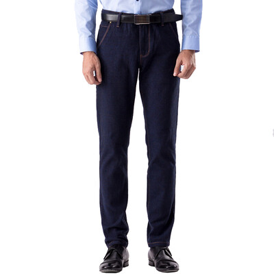 

Aston Business Casual Straight Men's Pure Color Хлопок Джинсы Blue 36 A3200002