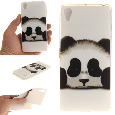 

Обложка Panda шаблон Мягкий тонкий ТПУ резиновый силиконовый гель чехол для SONY Xperia X