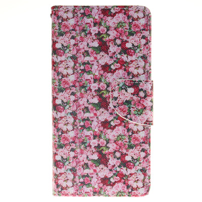 

Floral Design PU Leather Flip Cover Wallet Card Holder Case for HUAWEI P9 Lite