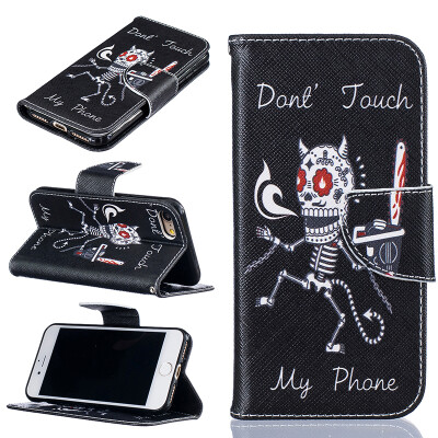 

Bone Design PU Leather Flip Cover Wallet Card Holder Case for IPHONE 7