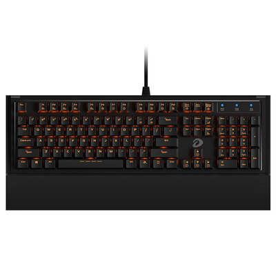

dare-u 108 key mechanical alloy version of the game backlit mechanical keyboard black silver black axis